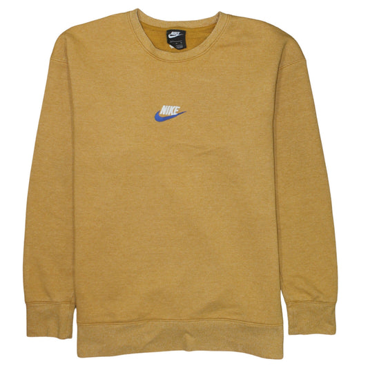 Mens UK Size L Nike Yellow Pullover Sweatshirt