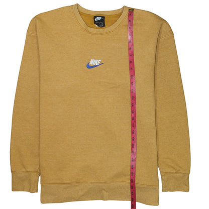 Mens UK Size L Nike Yellow Pullover Sweatshirt