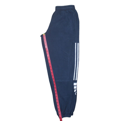 Adidas Boys Blue 13-14 Years Jogger Sweatpants Fleece Activewear Trousers