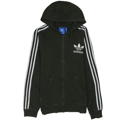 Womens UK Size S adidas Black Full Zip Hoodie