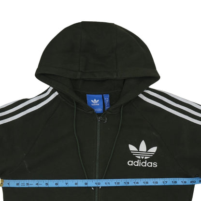 Womens UK Size S adidas Black Full Zip Hoodie