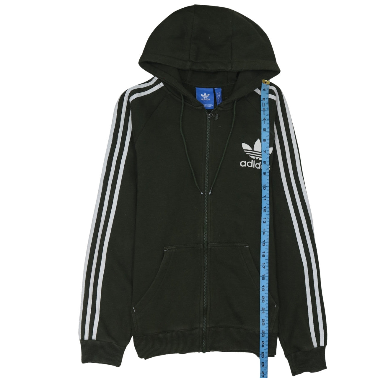 Womens UK Size S adidas Black Full Zip Hoodie