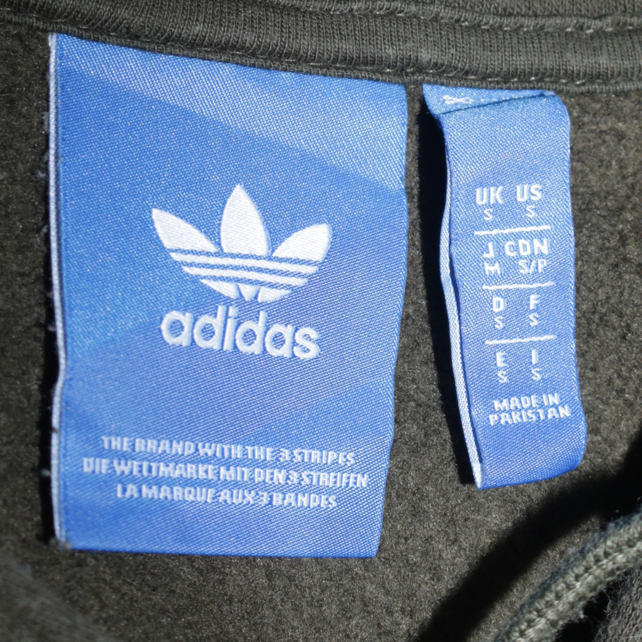Womens UK Size S adidas Black Full Zip Hoodie