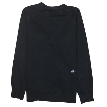 Mens UK Size M Nike Black Pullover Sweatshirt