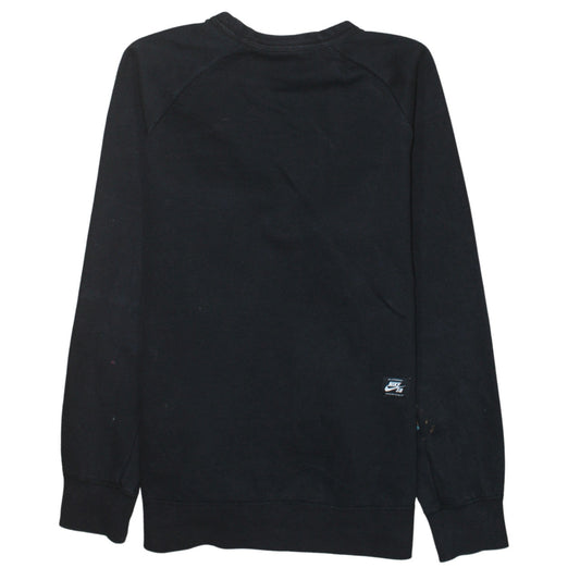 Mens UK Size M Nike Black Pullover Sweatshirt
