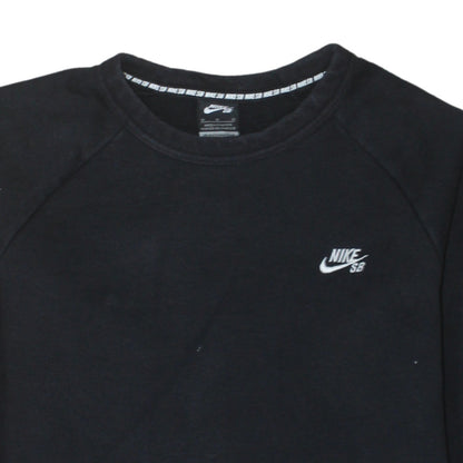Mens UK Size M Nike Black Pullover Sweatshirt