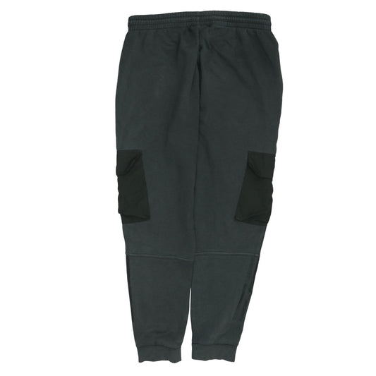 Adidas Men’s Grey Fleece Jogger Trousers L Elastic Waist Pockets