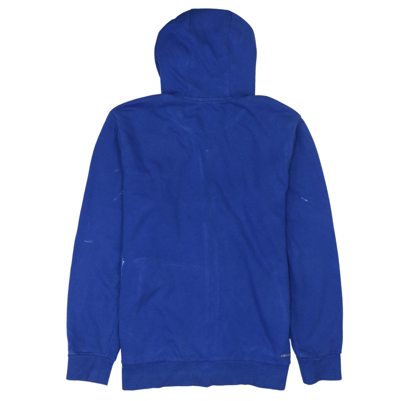 Mens UK Size L adidas Blue Full Zip Hoodie