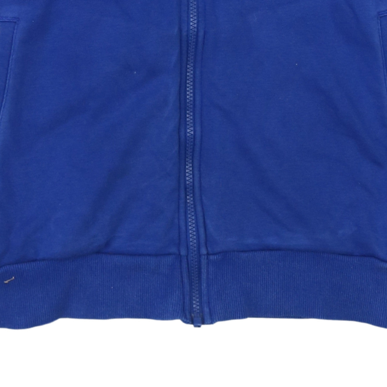 Mens UK Size L adidas Blue Full Zip Hoodie