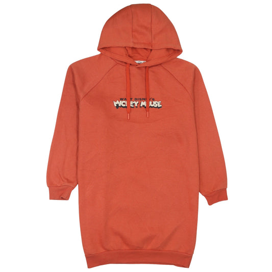 Womens UK Size XS Disney Orange Tunic Hoodie