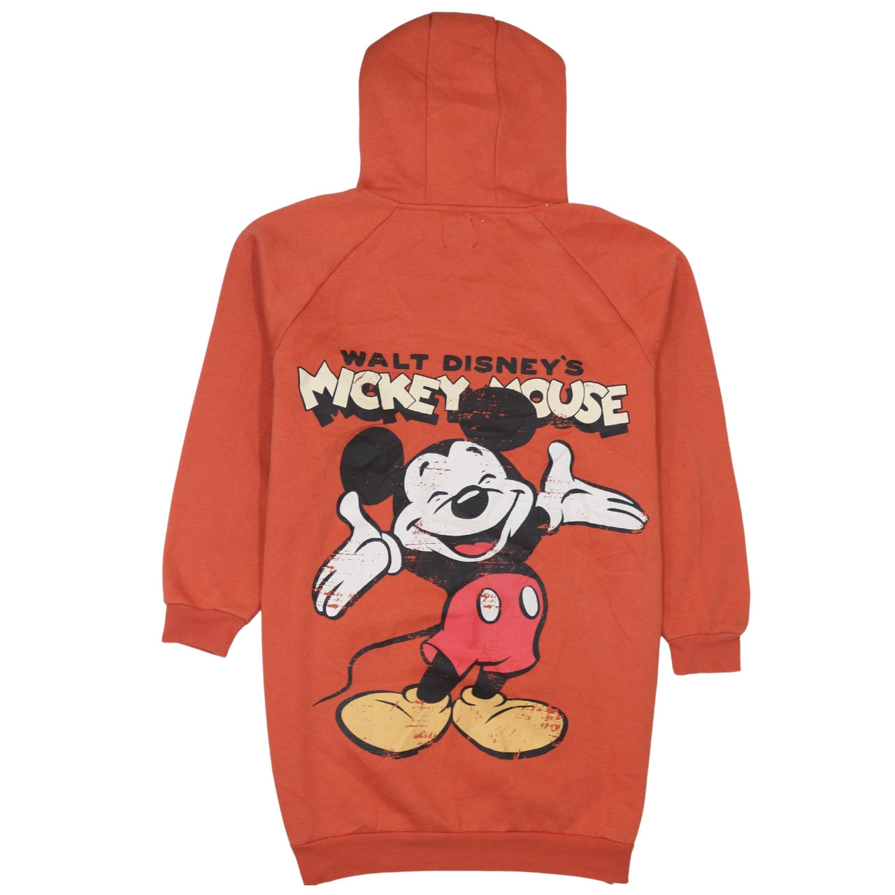 Womens UK Size XS Disney Orange Tunic Hoodie