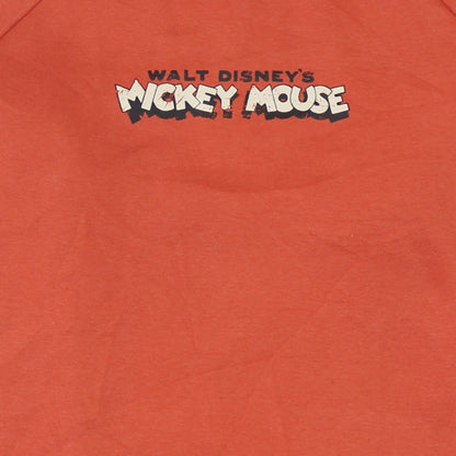 Womens UK Size XS Disney Orange Tunic Hoodie