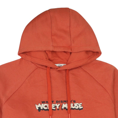 Womens UK Size XS Disney Orange Tunic Hoodie