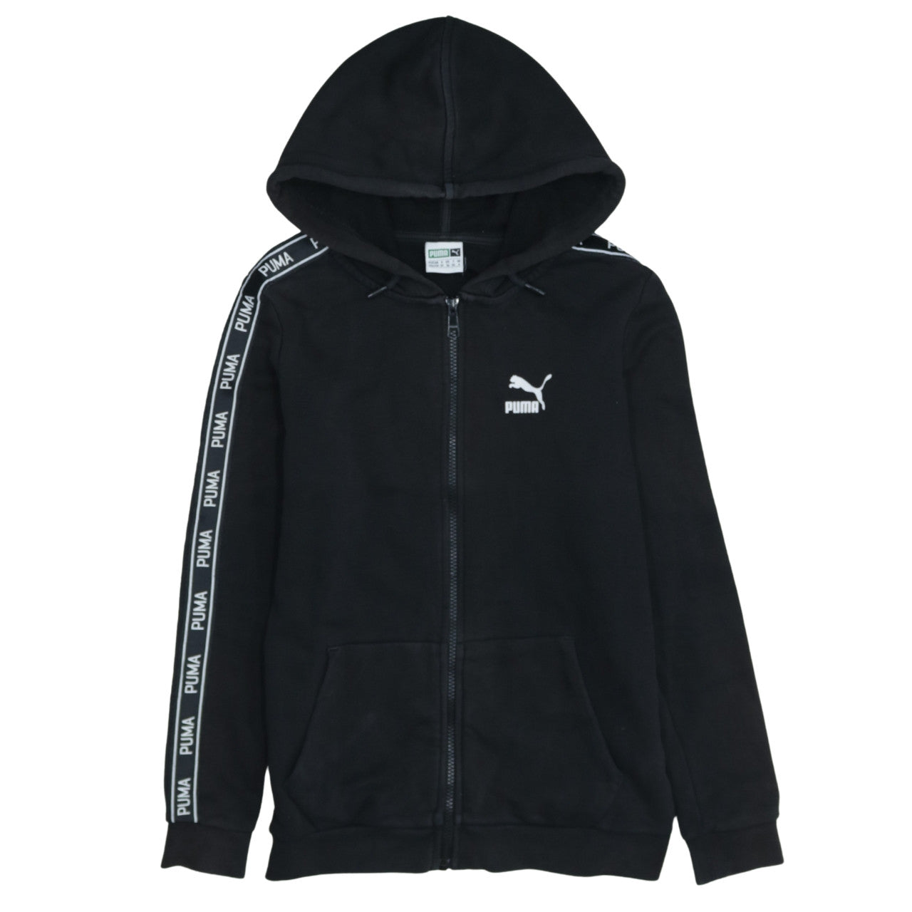 Womens UK Size 6 PUMA Black Full Zip Hoodie