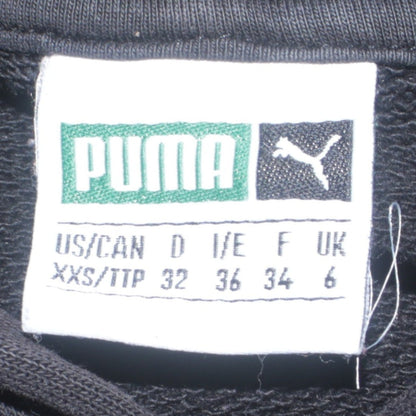 Womens UK Size 6 PUMA Black Full Zip Hoodie