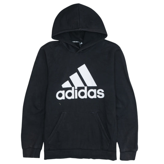 Mens UK Size M adidas Black Pullover Hoodie