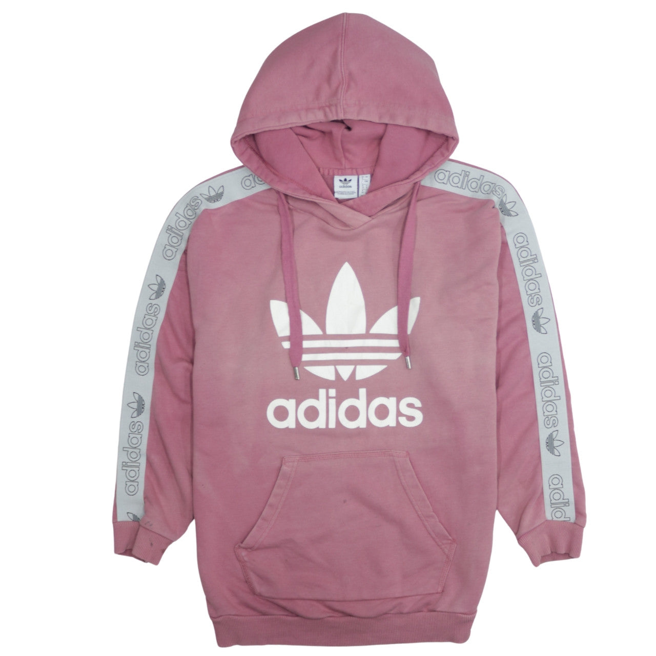 Womens UK Size 8 adidas Pink Pullover Hoodie