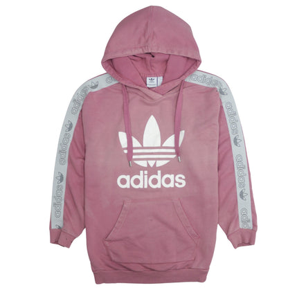 Womens UK Size 8 adidas Pink Pullover Hoodie