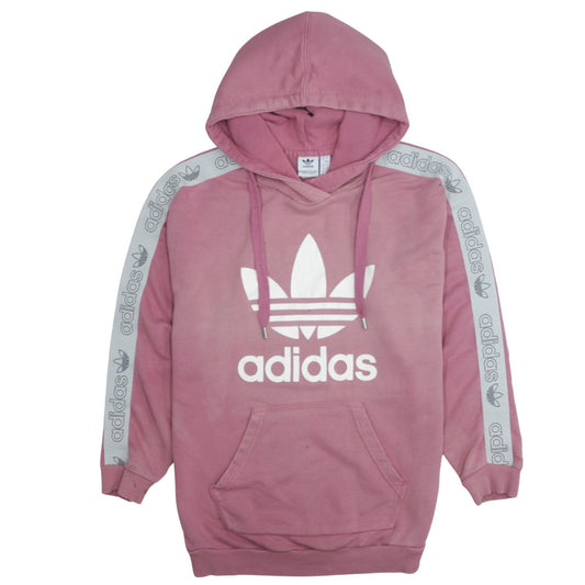 Womens UK Size 8 adidas Pink Pullover Hoodie