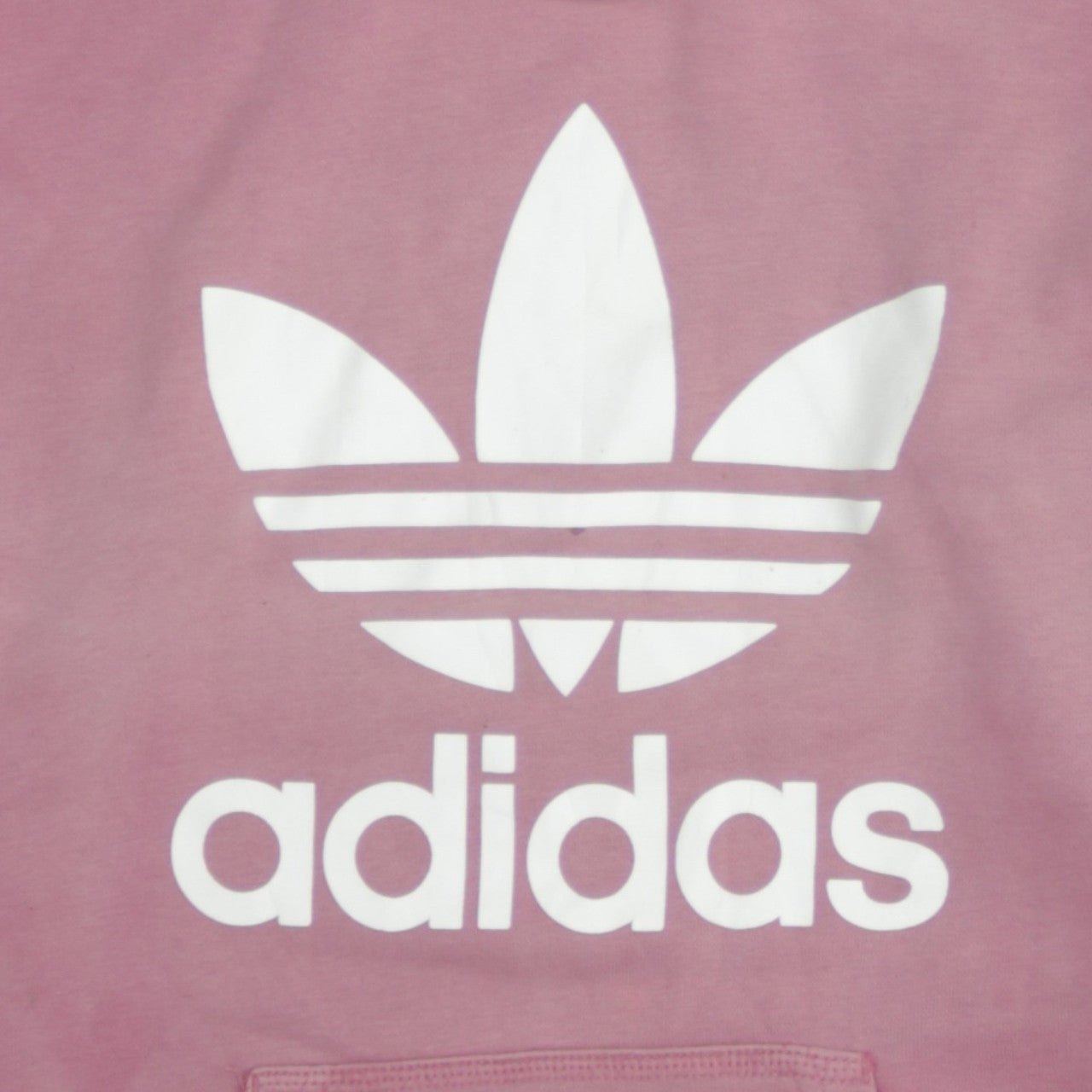 Womens UK Size 8 adidas Pink Pullover Hoodie