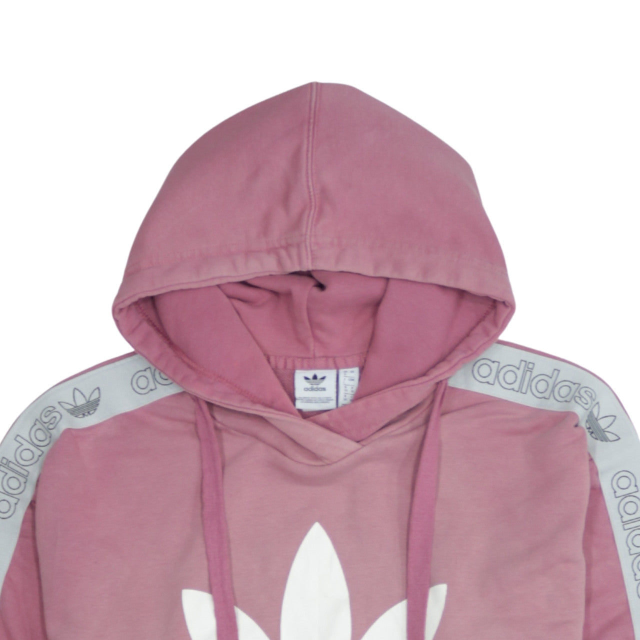 Womens UK Size 8 adidas Pink Pullover Hoodie