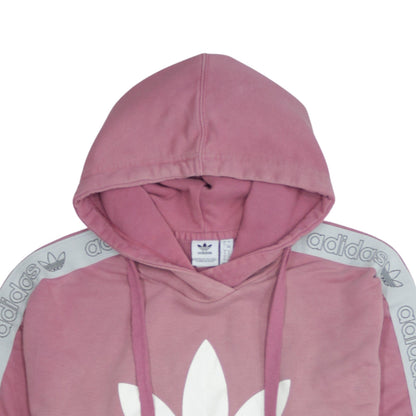 Womens UK Size 8 adidas Pink Pullover Hoodie