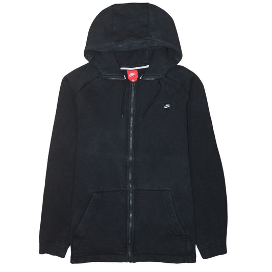 Womens UK Size XL Nike Black Full Zip Hoodie
