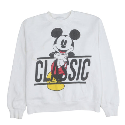 Mens UK Size M Disney White Pullover Sweatshirt