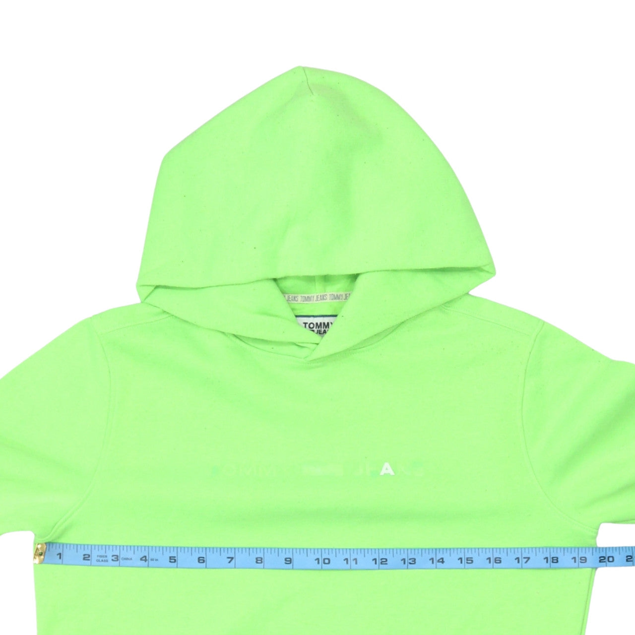 Mens UK Size XS Tommy Jeans Green Pullover Hoodie