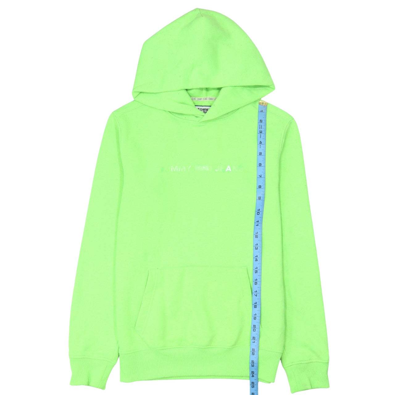 Mens UK Size XS Tommy Jeans Green Pullover Hoodie