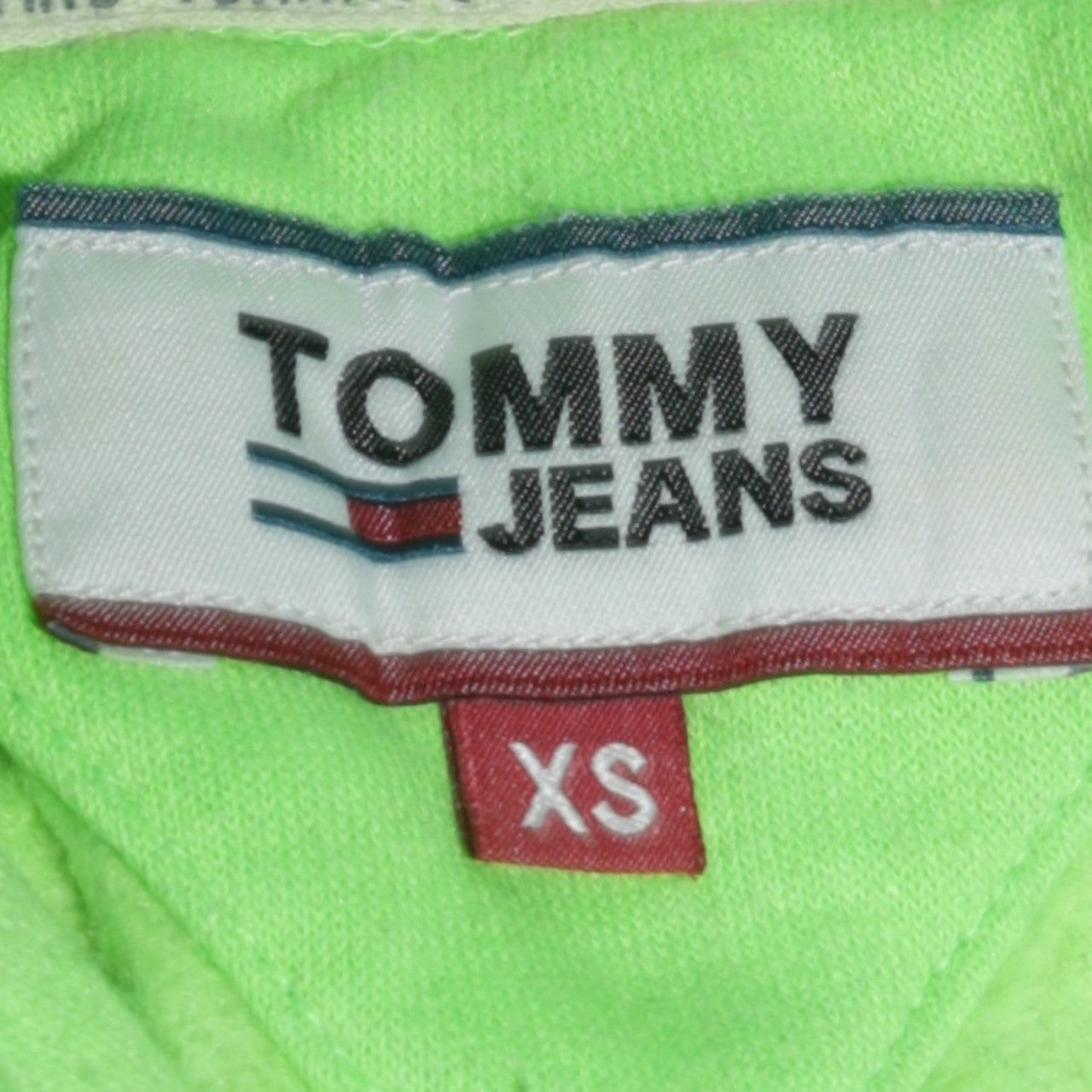 Mens UK Size XS Tommy Jeans Green Pullover Hoodie