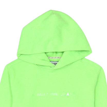 Mens UK Size XS Tommy Jeans Green Pullover Hoodie