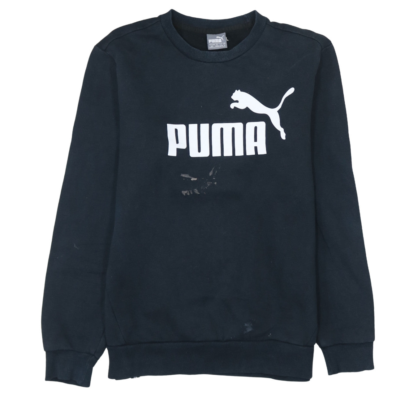 Mens UK Size S PUMA Black Pullover Sweatshirt