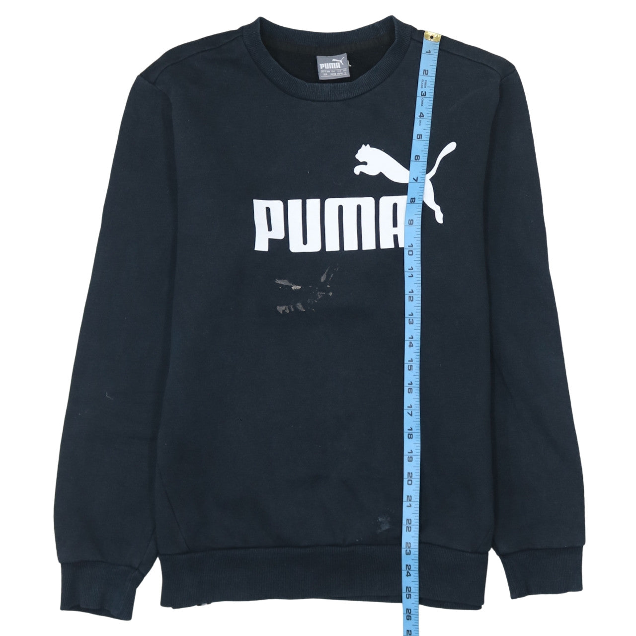 Mens UK Size S PUMA Black Pullover Sweatshirt