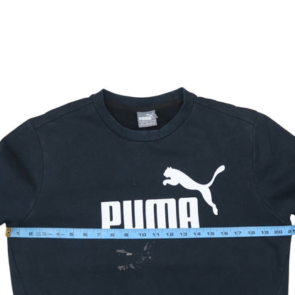 Mens UK Size S PUMA Black Pullover Sweatshirt