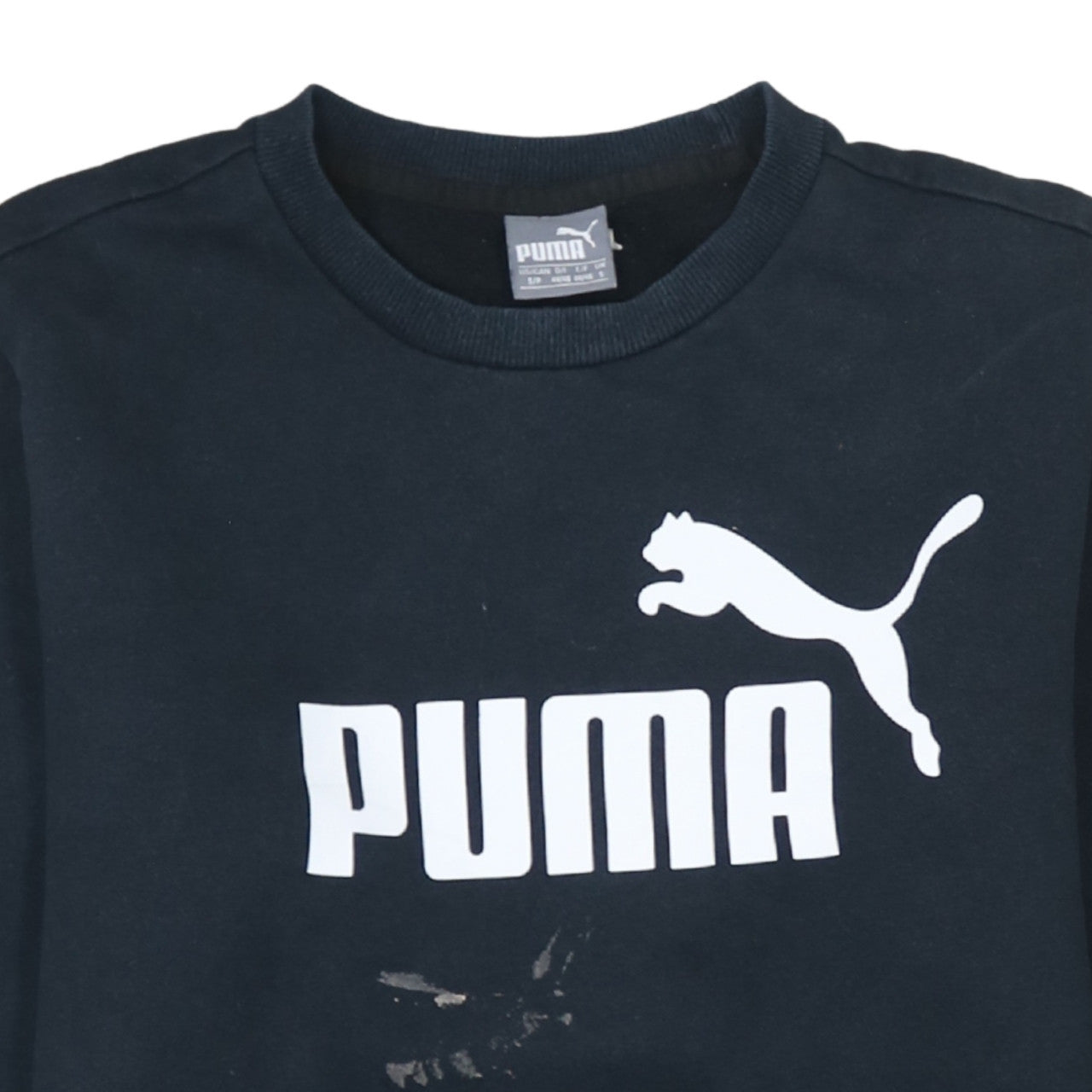 Mens UK Size S PUMA Black Pullover Sweatshirt