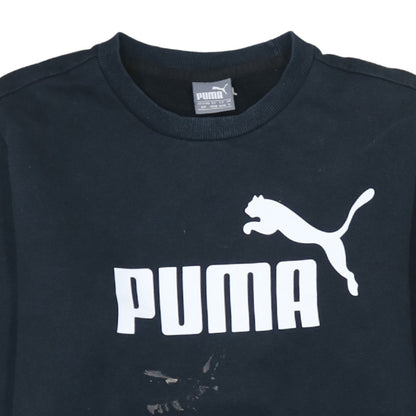 Mens UK Size S PUMA Black Pullover Sweatshirt
