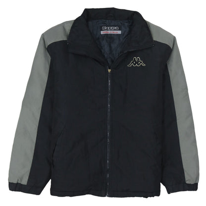 Kappa Men's Black M Basic Sports Jacket Full Zip Polyester