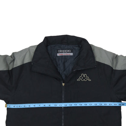 Kappa Men's Black M Basic Sports Jacket Full Zip Polyester