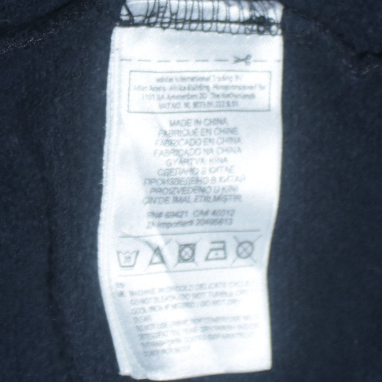 Womens UK Size M Reebok Black Full Zip Hoodie