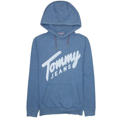 Womens UK Size M Tommy Jeans Blue Pullover Hoodie