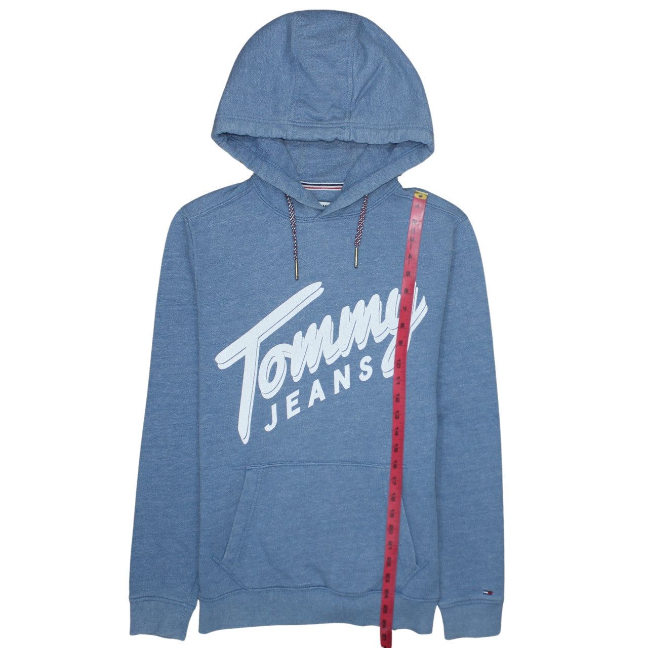 Womens UK Size M Tommy Jeans Blue Pullover Hoodie