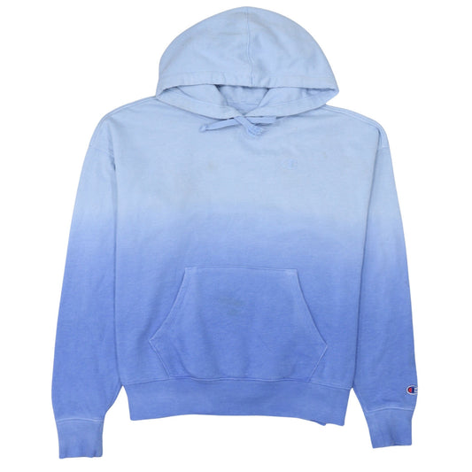 Womens UK Size S Champion Blue Pullover Hoodie