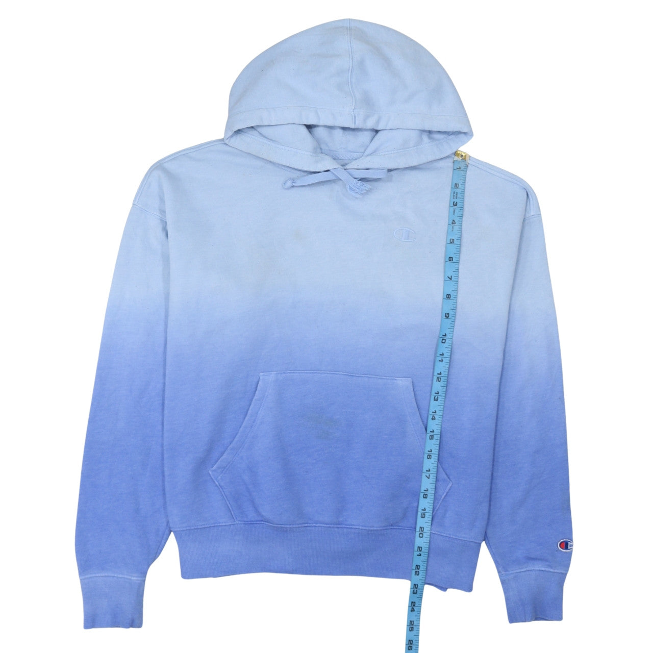 Womens UK Size S Champion Blue Pullover Hoodie