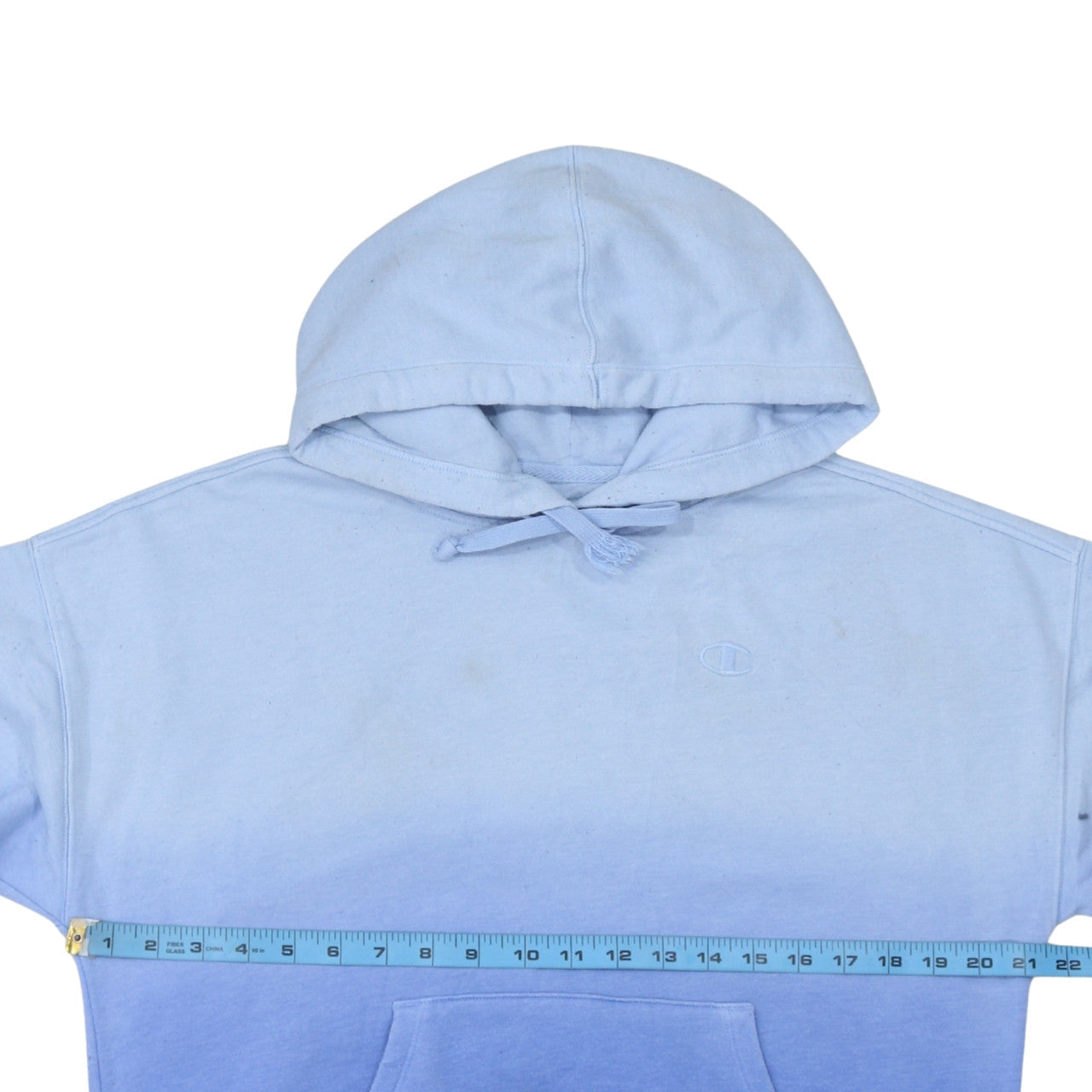 Womens UK Size S Champion Blue Pullover Hoodie
