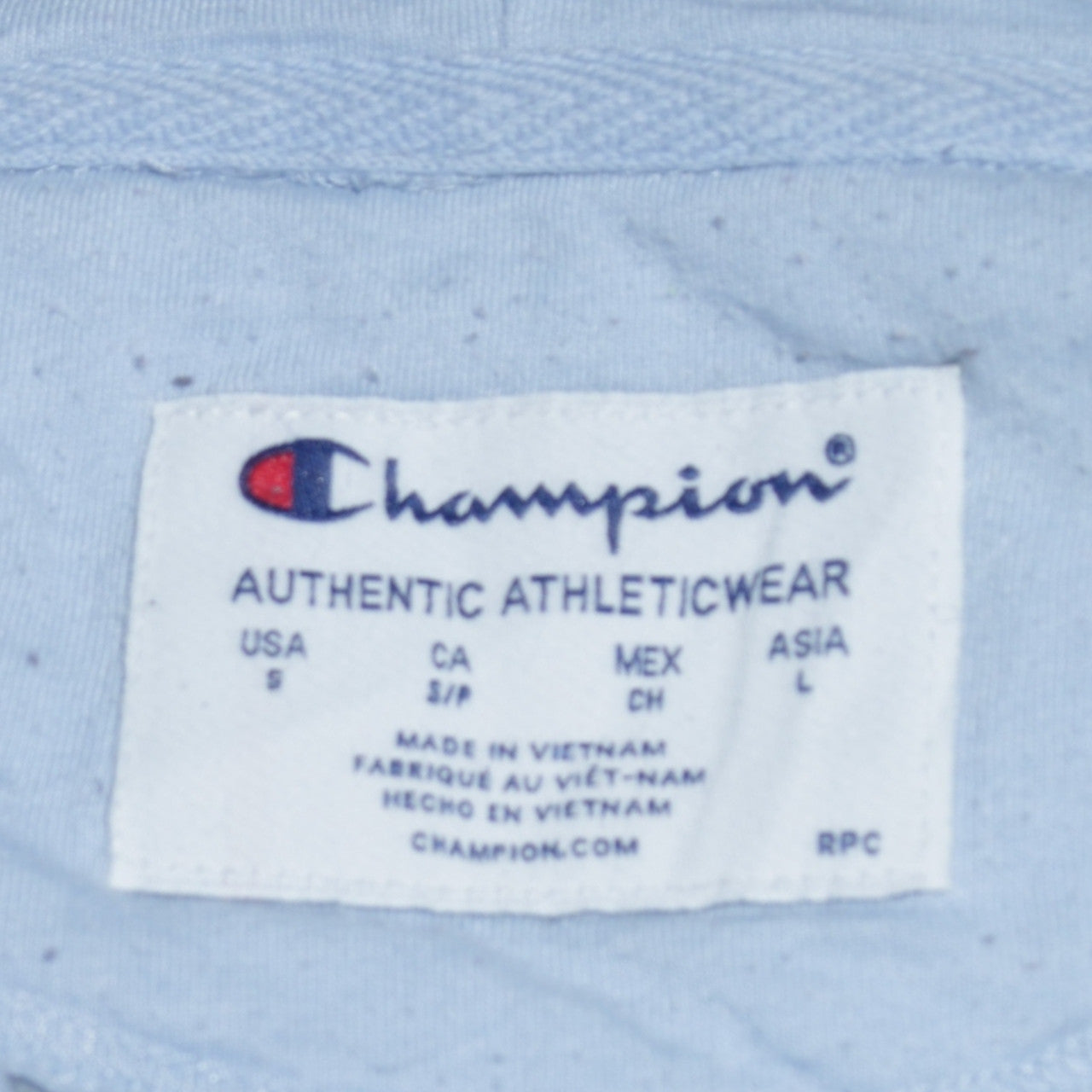 Womens UK Size S Champion Blue Pullover Hoodie
