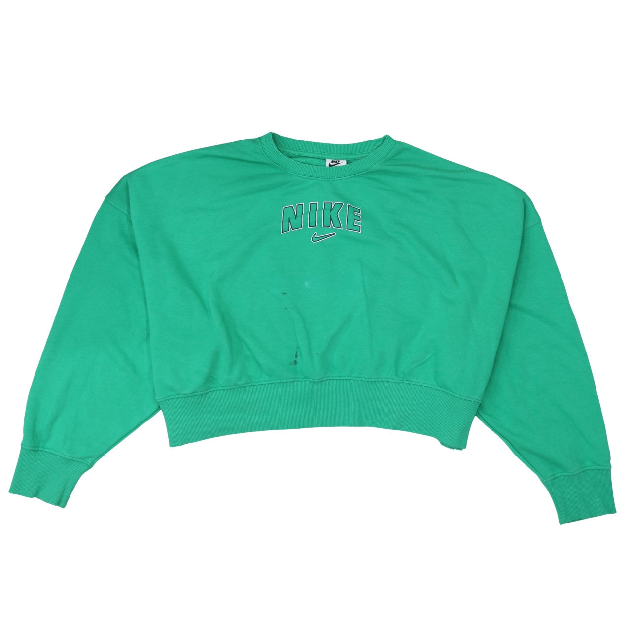 Womens UK Size M Nike Green Pullover Sweatshirt