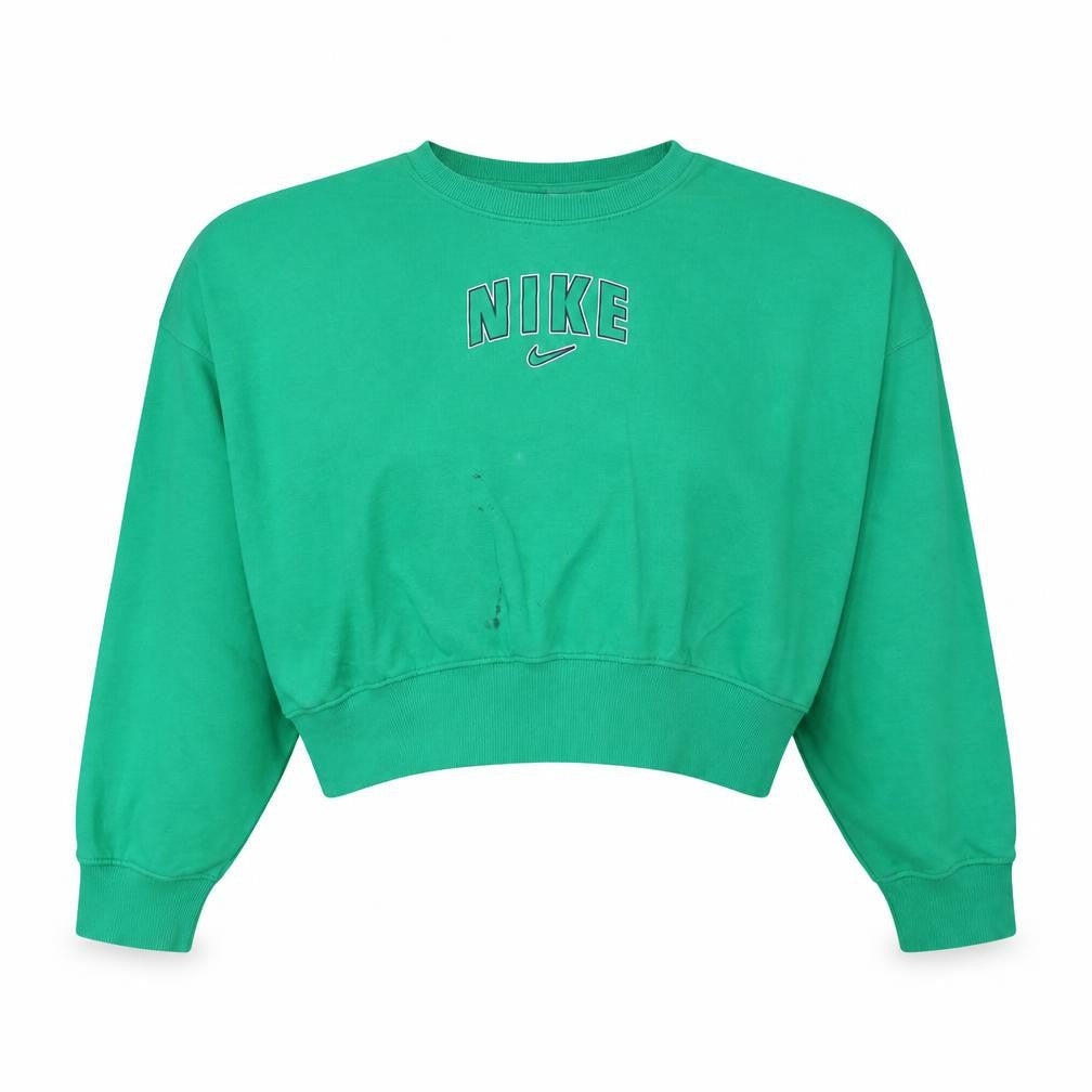Womens UK Size M Nike Green Pullover Sweatshirt
