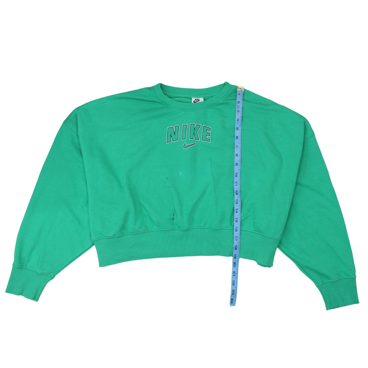 Womens UK Size M Nike Green Pullover Sweatshirt