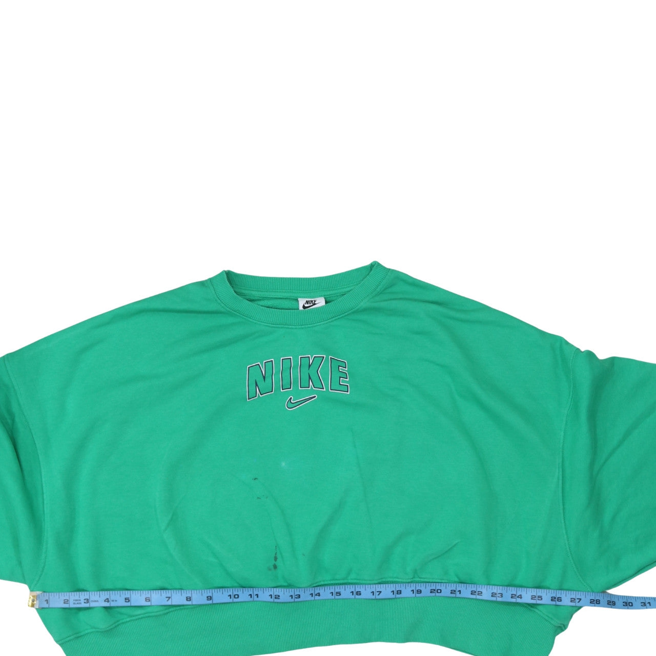 Womens UK Size M Nike Green Pullover Sweatshirt